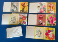 Set 3 of 10 Vintage Mod Greeting Cards