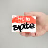 Hello My Name is Spite Vinyl Sticker