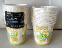 Cute Vintage Happy Hippo Party Cups