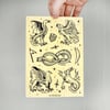 Bestiary Sticker Sheet