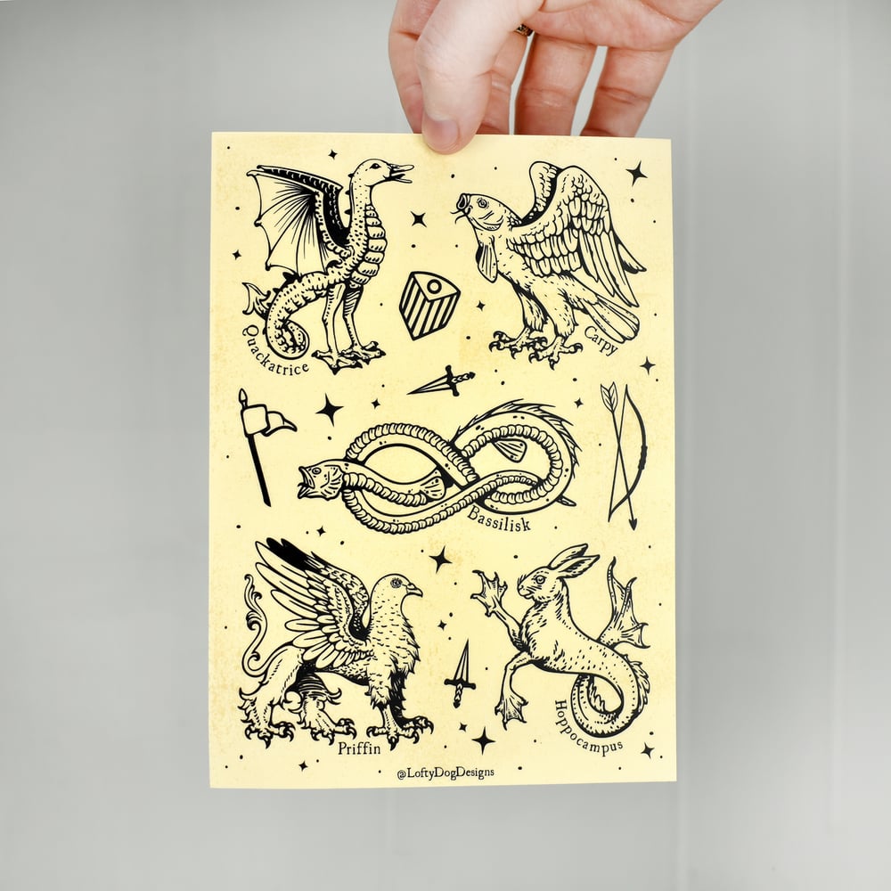Bestiary Sticker Sheet