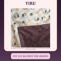 Image 2 of Fat Cat Blanket {PRE-ORDER - Ships in March/April}