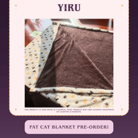 Image 3 of Fat Cat Blanket {PRE-ORDER - Ships in March/April}