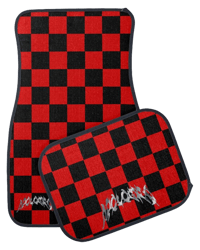 Image 2 of Red Checkered Mats