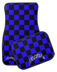Image 2 of Blue Checkered Mats