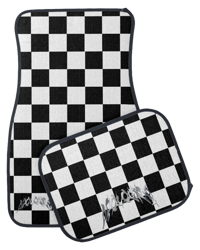 Image 2 of White Checkered Mats