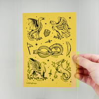 Bestiary 5x7 Screen Print