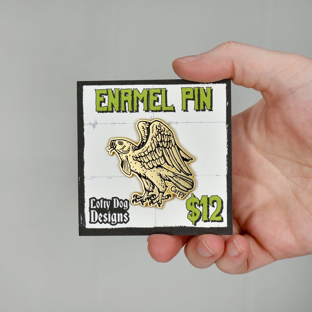 Carpy Enamel Pin