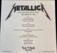 Image 2 of METALLICA - Stabbing The Harlot To Pay For Her Sins 12" TRIPLE LP GATEFOLD