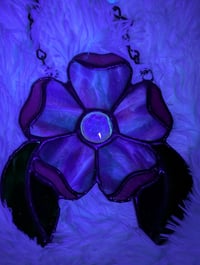 Image 5 of Pinky Purpley Tealy Patchwork Flower