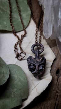 Image 1 of Crystal Eyes Dragon Skull Pendant