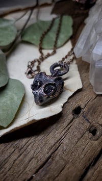 Image 3 of Crystal Eyes Dragon Skull Pendant