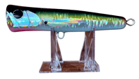 Image 1 of 50g Masami Blueish Green Yellow Stripe  Bubz Popper