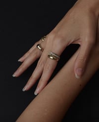 Image 1 of Violet Gold Dome Ring