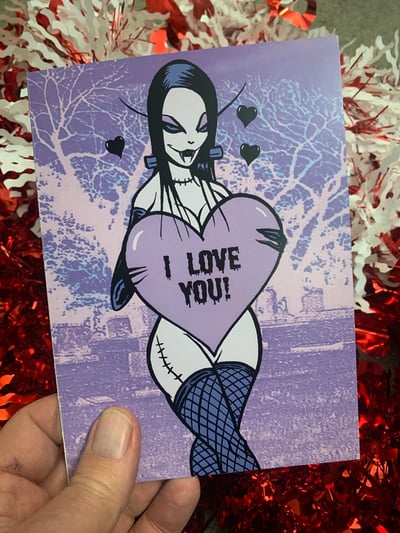 Image of I LOVE YOU greeting card 