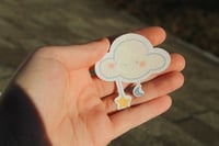 Image 1 of Sparkling happy cloud sticker