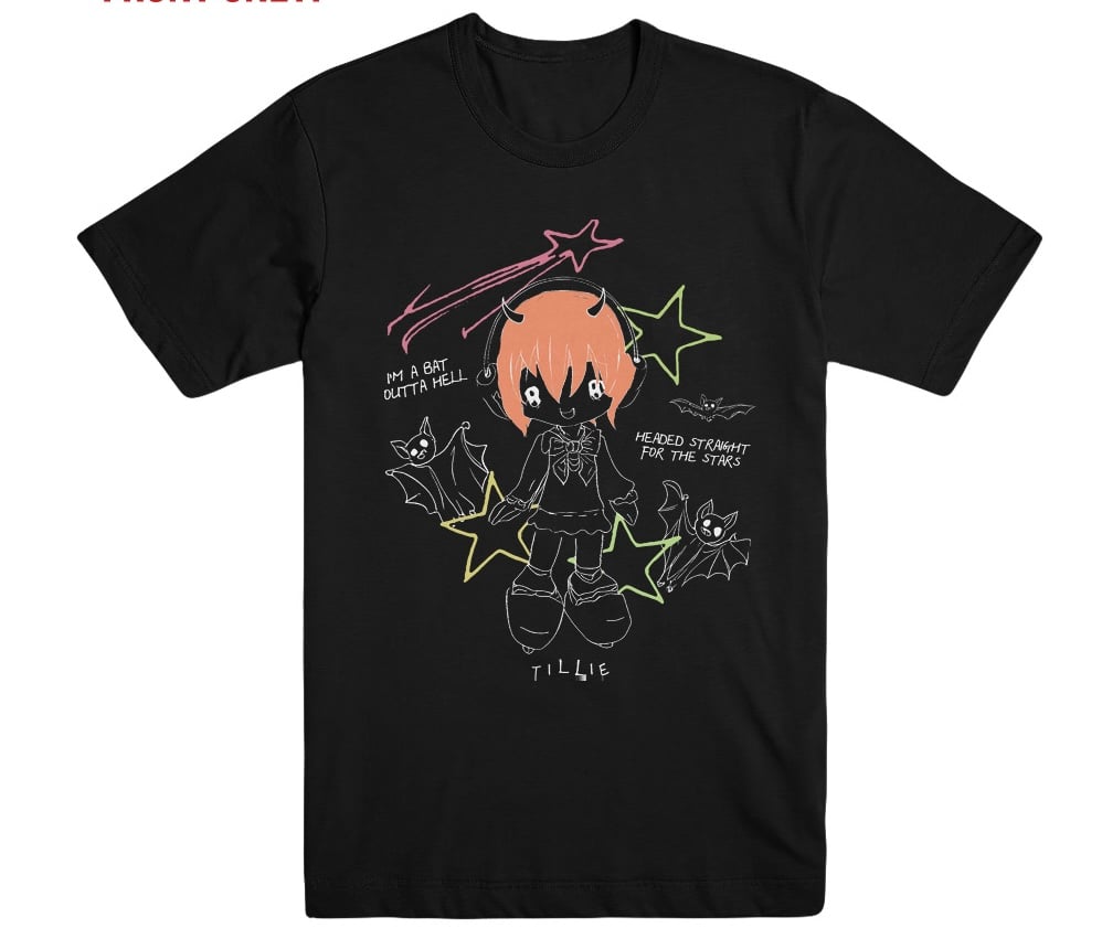 Image of bat outta hell manga shirt 