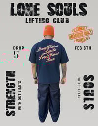 Image 2 of Lone Souls Lifting Club Without Limits T-Shirt