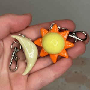 Image of Sun and Moon Best Friend Charms