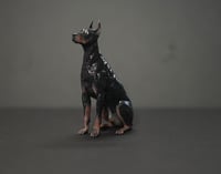 Image 2 of 3d printed Doberman Pinscher