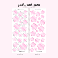 polka dot stars. 
