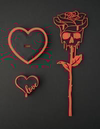 Image 1 of 3D Printed Forever Rose Skull