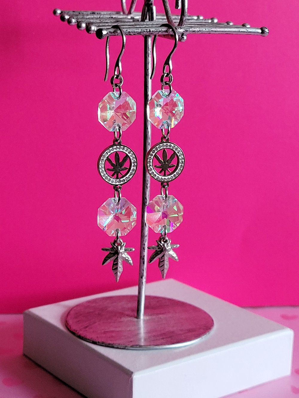Image of "Dope Kita" 2 Diamante Earrings 