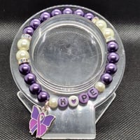 Image 2 of Hope Purple Awareness Bracelet