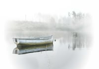 Image 1 of Boats in the fog at Loch Rusky exclusive print