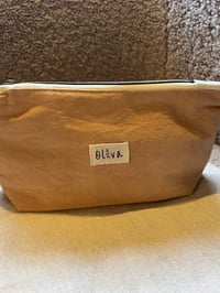 Image 1 of Handmade Cotton Toiletry Bag - Stained with Natural Elements Earth Pink