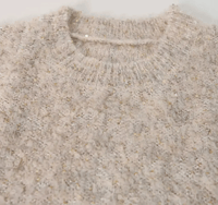 Image 1 of Oversized Textured Knit Sweater 