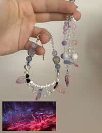 Image 1 of Bioluminescence of The Night Bracelet & Keycharm set