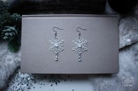 Image 2 of Snowdrop Earrings - 3D printed *no metal!