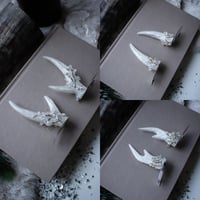 Image 1 of Icy Twigs Antler Hair Pins (a pair of two pins)