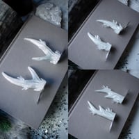 Image 1 of Ice Crystal Antler Hair Pins (a pair of two pins)