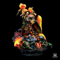 Image 1 of Commission painting - Vulkan, Primarch of the Salamanders Legion