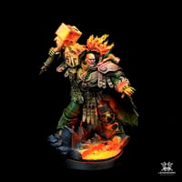 Image 2 of Commission painting - Vulkan, Primarch of the Salamanders Legion