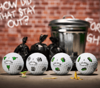 Image 2 of Callaway Chrome Tour Trash Talk Golf Balls [2025]