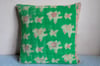 Green Large Kantha Cushion
