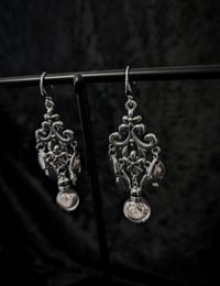 Image 4 of Voodoo Dust Earrings : Glass vial with human bone dust
