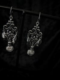 Image 3 of Voodoo Dust Earrings : Glass vial with human bone dust