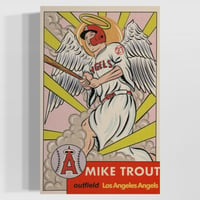 Trout Angel in the Outfield Print 