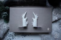 Image 6 of Ice Crystal Antler Hair Pins (a pair of two pins)