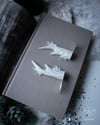 Ice Crystal Antler Hair Pins (a pair of two pins)