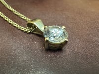 Image 4 of Pre-owned Diamond Pendant & Chain