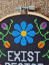 Image 3 of Exist Resist Persist Hoop