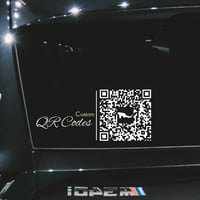 Image 1 of Business Qr code decal, Design your own decal, design your own window sticker, custom logo decal,...