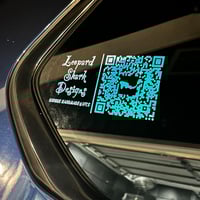 Image 2 of Business Qr code decal, Design your own decal, design your own window sticker, custom logo decal,...