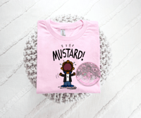 Mustard Graphic Tee (Pink)