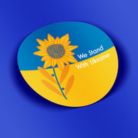 Image 1 of Ukraine Support Stickers
